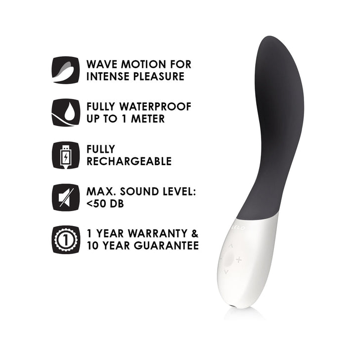 LELO MONA WAVE Rechargeable G-Spot Vibrator Black - Headshop.com