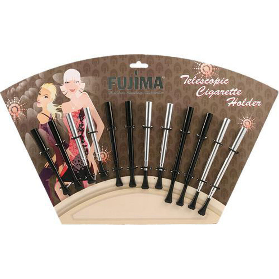 Fujima Metal Telescopic Cigarette Holders - 12pc Display - Headshop.com