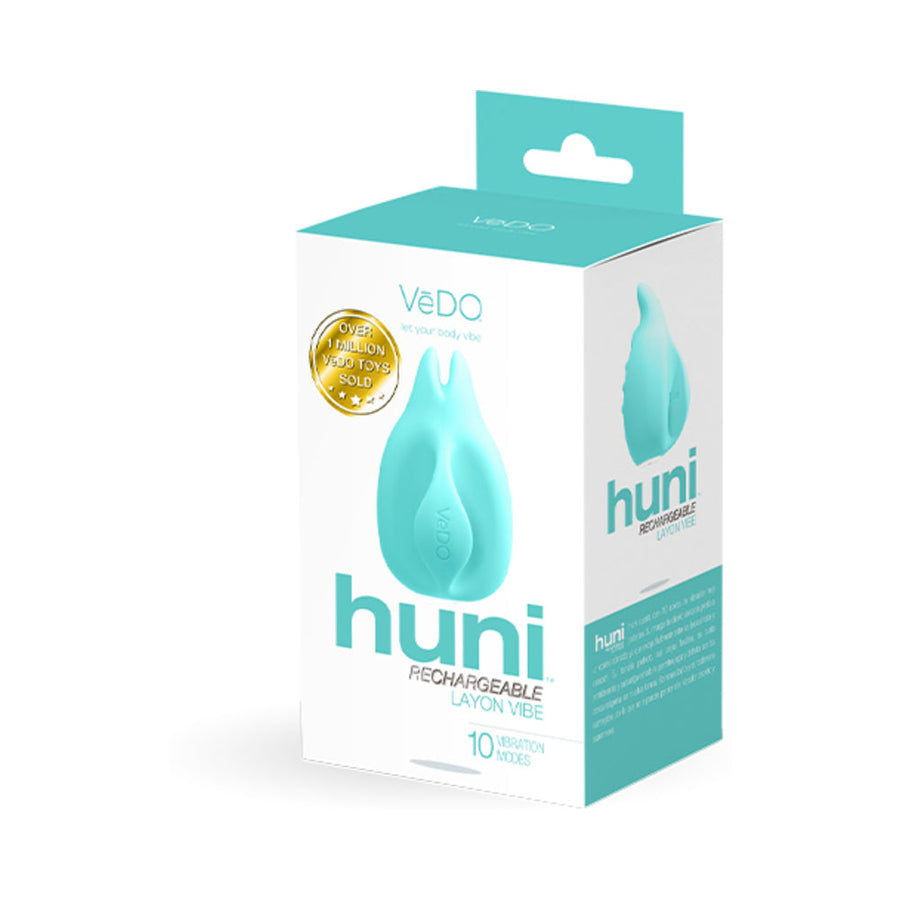 VeDO Huni Rechargeable Finger Vibe Tease Me Turquoise - Headshop.com