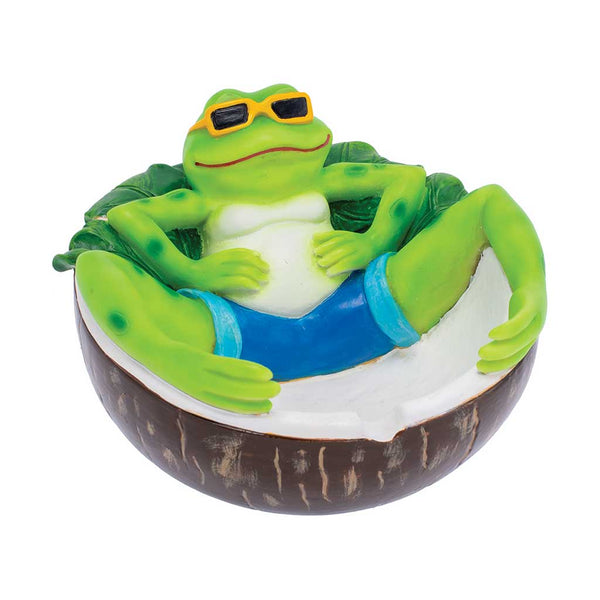 CHILLING GREEN FROG ASHTRAY CHILLING GREEN FROG ASHTRAY