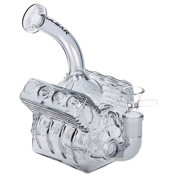 Pulsar V8 Engine Electroplated Glass Water Pipe - 6.5" / 14mm F / Smoke Pulsar V8 Engine Electroplated Glass Water Pipe - 6.5" / 14mm F / Smoke