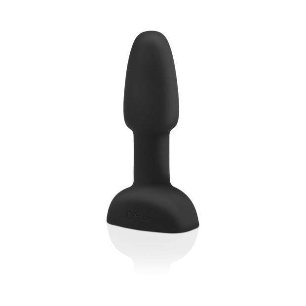 b-Vibe Rimming Petite Rotating and Vibrating Remote Control Plug Black - Headshop.com