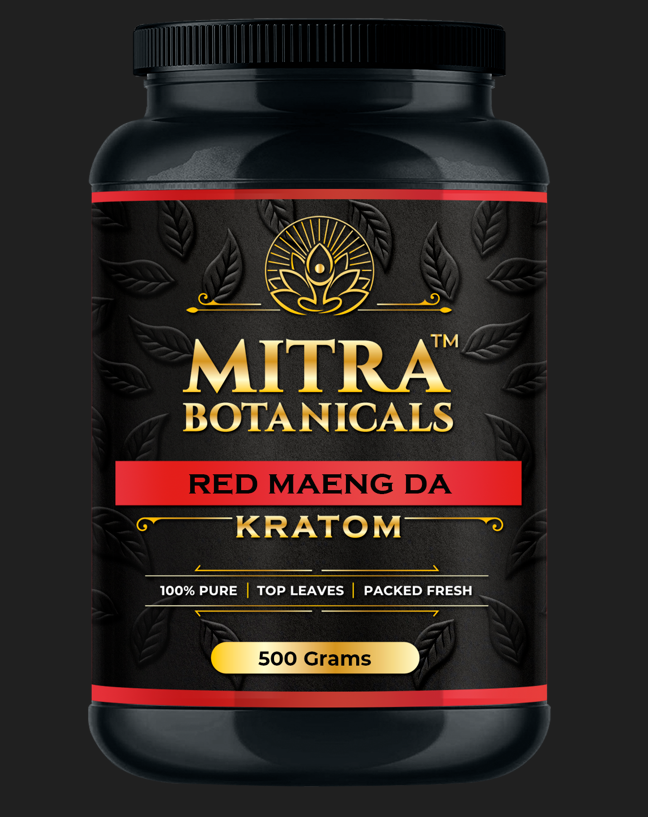 Mitra Botanicals Red Maeng Da – Kratom (500 Grams Powder) - Headshop.com