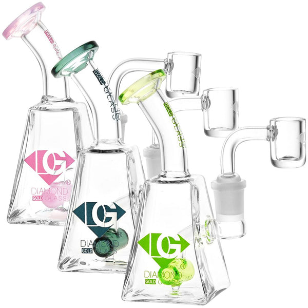 Diamond Glass SP Mini Dab Rig - 5.25" / 14mm F Diamond Glass SP Mini Dab Rig - 5.25" / 14mm F