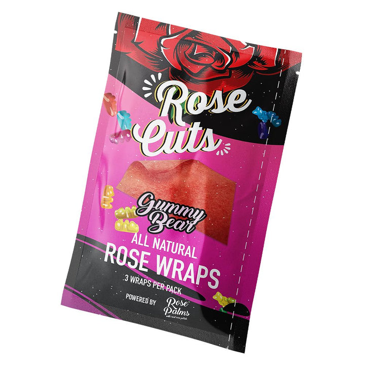 Rose Cuts Pink Rose Wraps | 3pc | 15pk Display - Headshop.com