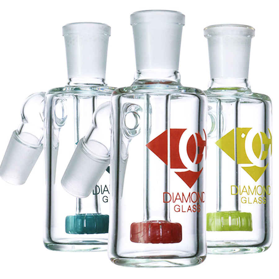 Diamond Glass Diamond Jewel Ashcatcher | 14mm Male - Headshop.com