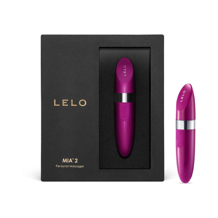 LELO MIA 2 Rechargeable Lipstick Vibrator Deep Rose - Headshop.com