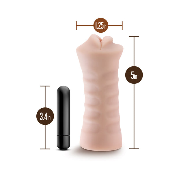 EnLust Nicole Vibrating Stroker Beige - Headshop.com