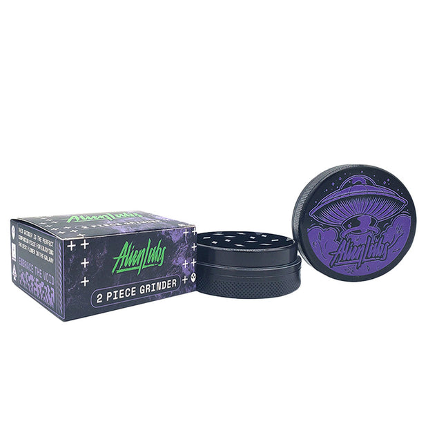 Alien Labs Aluminum Grinder - Purple Ship / 2pc / 2.25" - Headshop.com