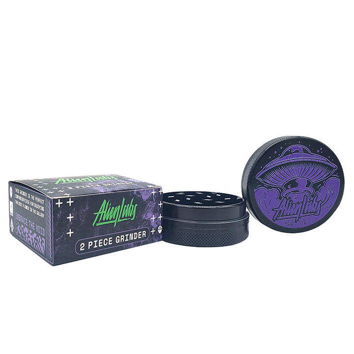 Alien Labs Aluminum Grinder - Purple Ship / 2pc / 2.25" - Headshop.com