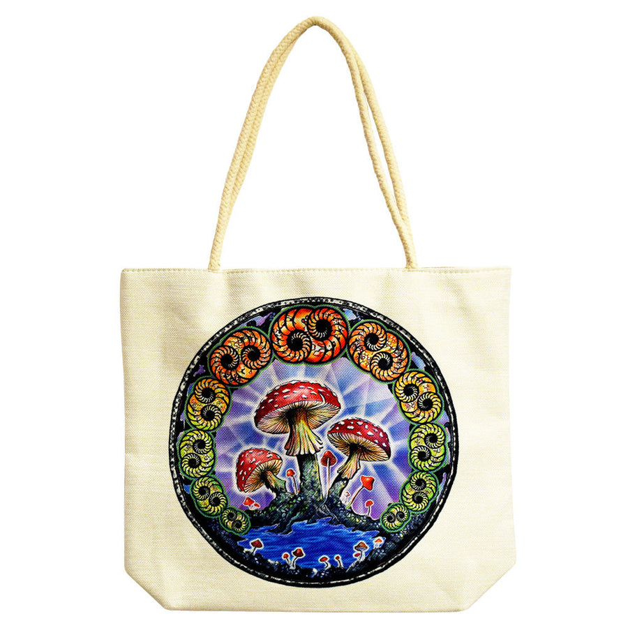 Jute Rope Handled Tote Bag - Headshop.com