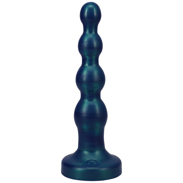 Tantus Ripple Large 8 in. Anal Beads Dildo Medium-Firm Malachite - Headshop.com