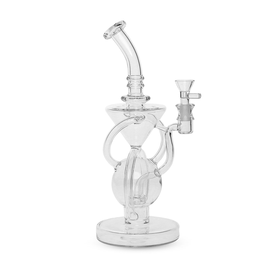 Medusa Customs 420 11.25" Recycler (Clear) - Headshop.com