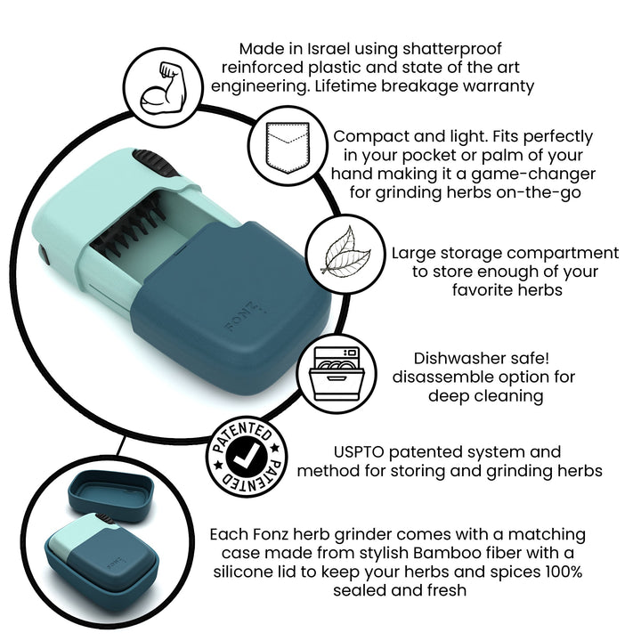 FONZ - Grinder & Storage Combo - Reef - Headshop.com