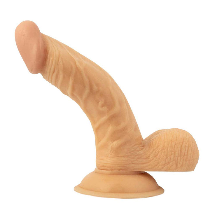 All American Whoppers 6.5 in. Curved Dong with Balls + Cherry Anal-Ese - Headshop.com