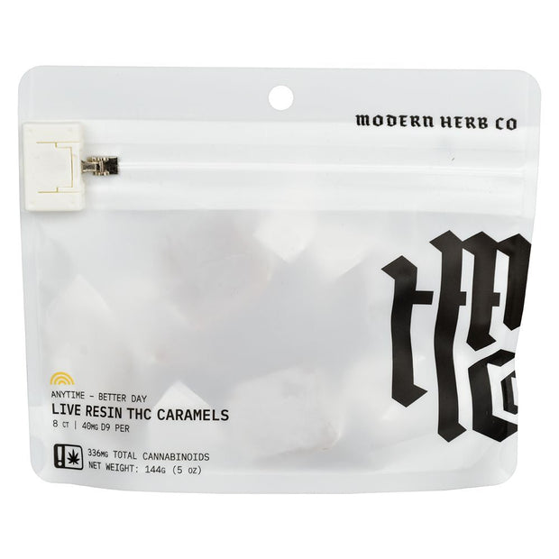 Modern Herb Co D9 Live Resin Caramels | 320mg-400mg | 8pc Bag - Headshop.com