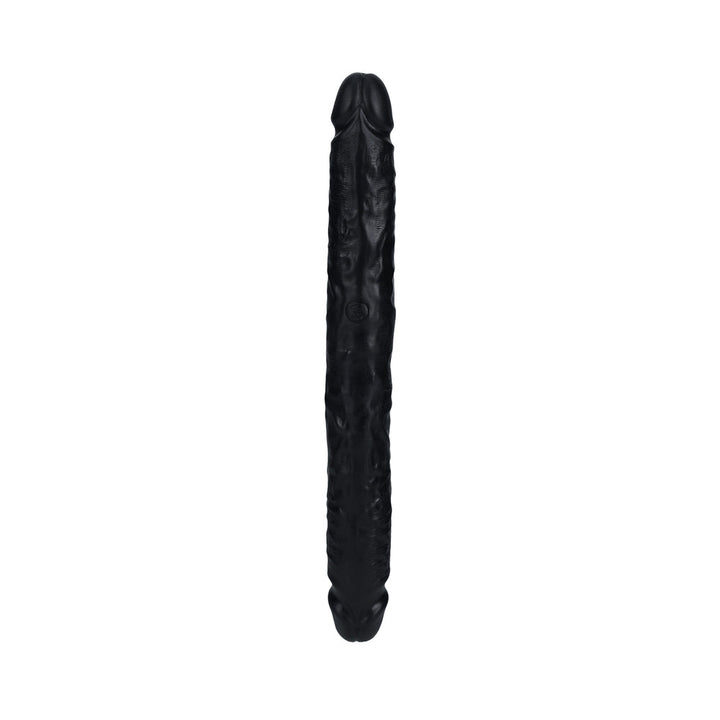 RealRock 12 in. Slim Double-Ended Dong Black - Headshop.com