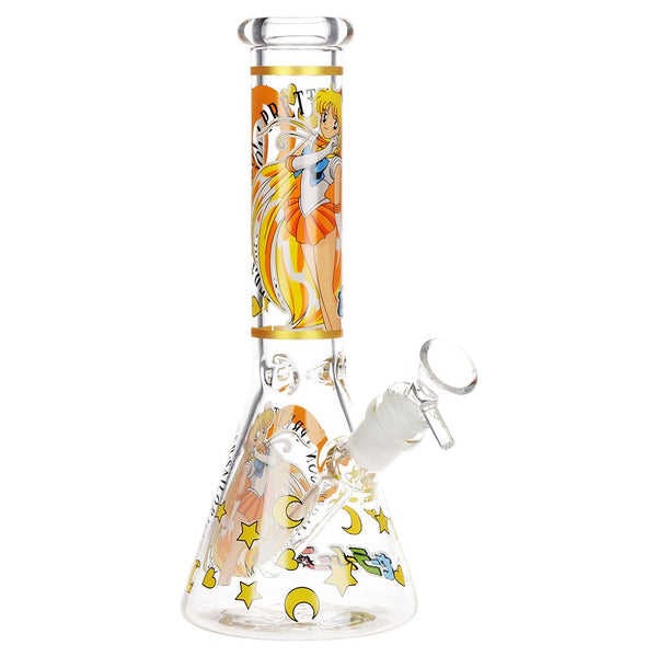 Sailor Venus Beaker Glass Water Pipe - 10" / 14mm F Sailor Venus Beaker Glass Water Pipe - 10" / 14mm F