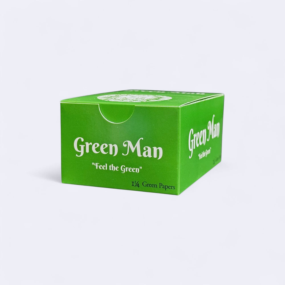 Green Man Green Rice Papers Box - Headshop.com