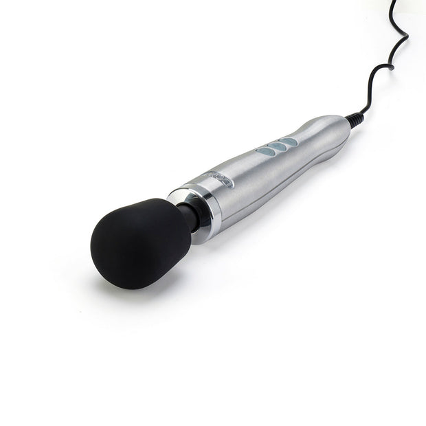 Doxy Die Cast Wand Vibrator Brushed Metal - Headshop.com