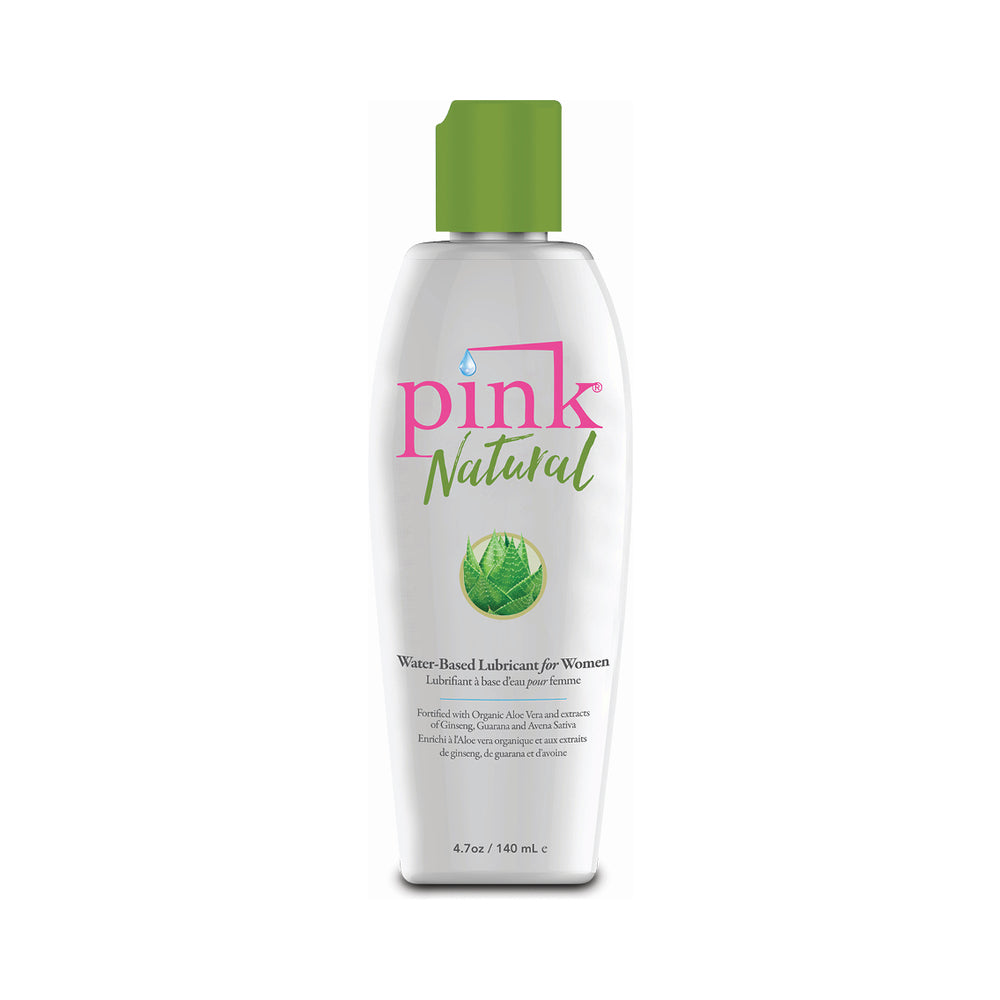 Pink Natural Water-Based Lubricant 4.7 oz. - Headshop.com