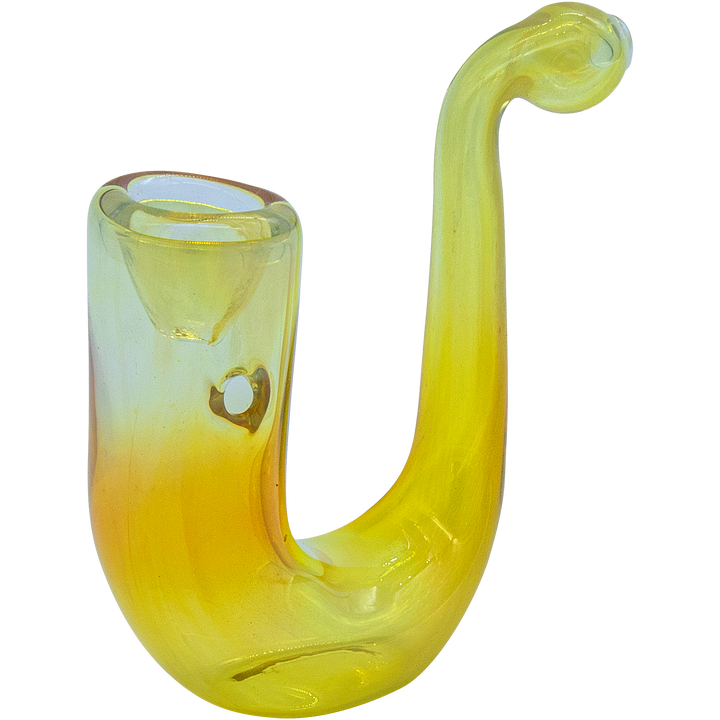 LA Pipes "Calabash" Fumed Glass Sherlock - Headshop.com