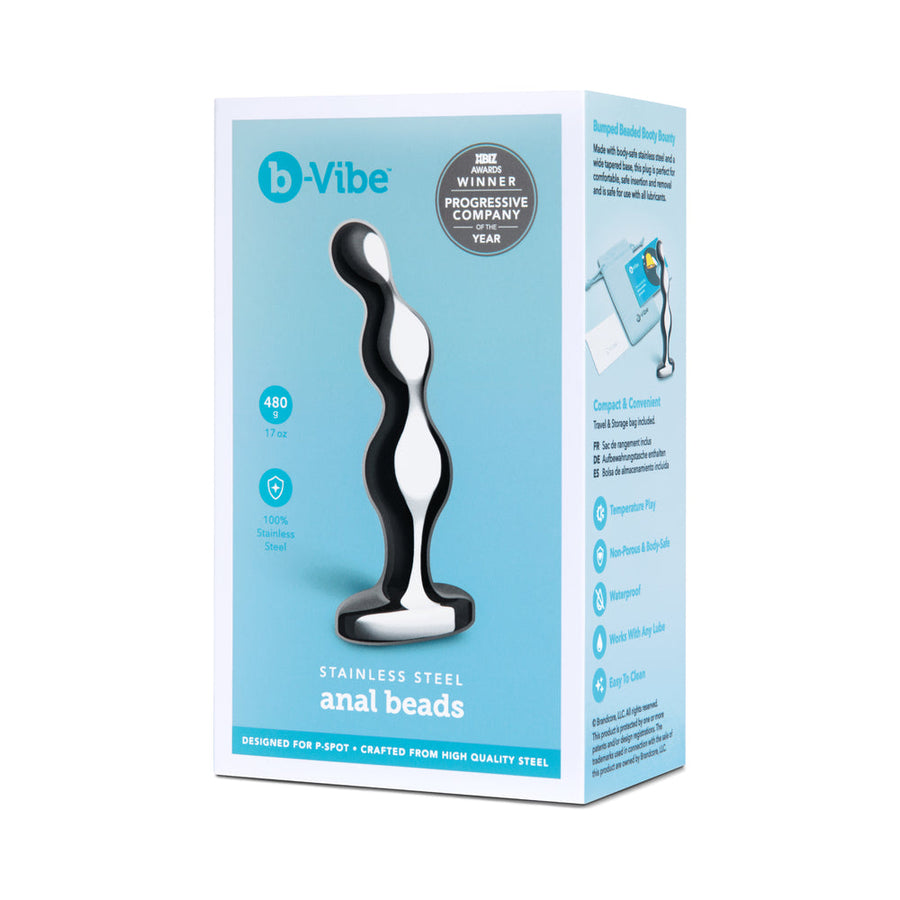 b-Vibe Stainless Steel Anal Beads - Headshop.com