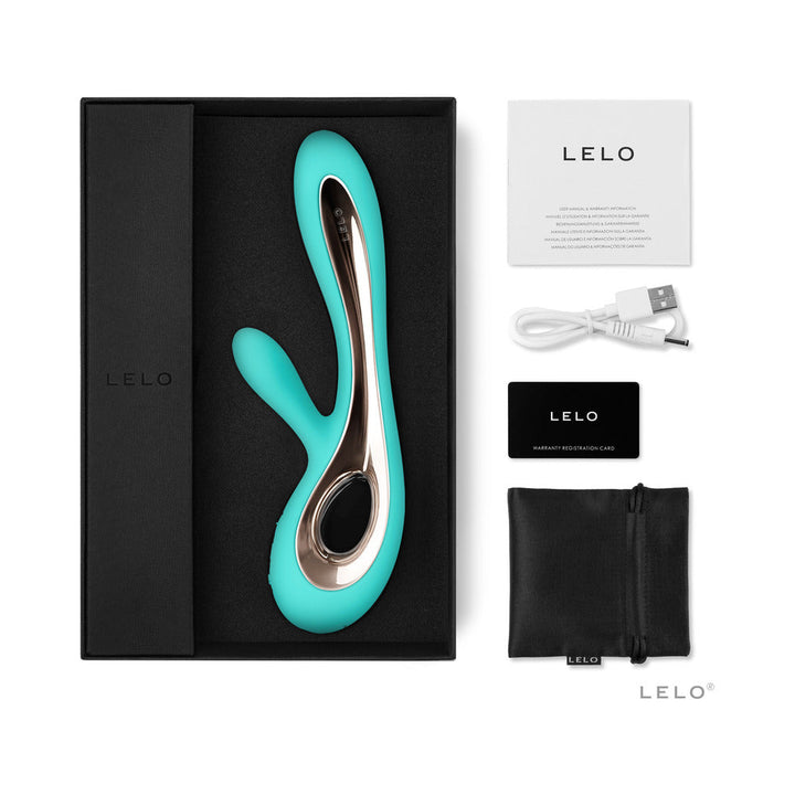 LELO SORAYA 2 Rechargeable Rabbit Vibrator Aqua - Headshop.com