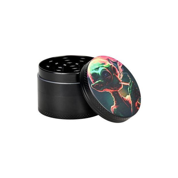 Alien Glass Beaker Water Pipe Smoking Set - 7.75" / 14mm F - Headshop.com