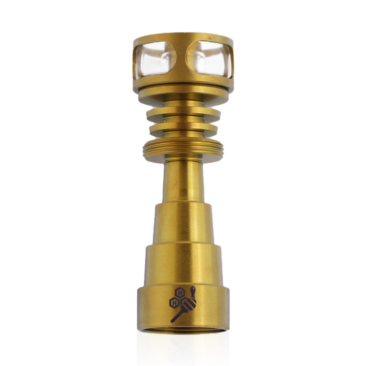 Honeybee Herb Titanium 6 IN 1 Cage Hybrid Dab Dab Nail - Headshop.com