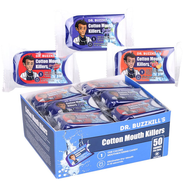 Dr. Buzzkill's CottonMouth Killers Candy | 50pc | 24pk Display Dr. Buzzkill's CottonMouth Killers Candy | 50pc | 24pk Display