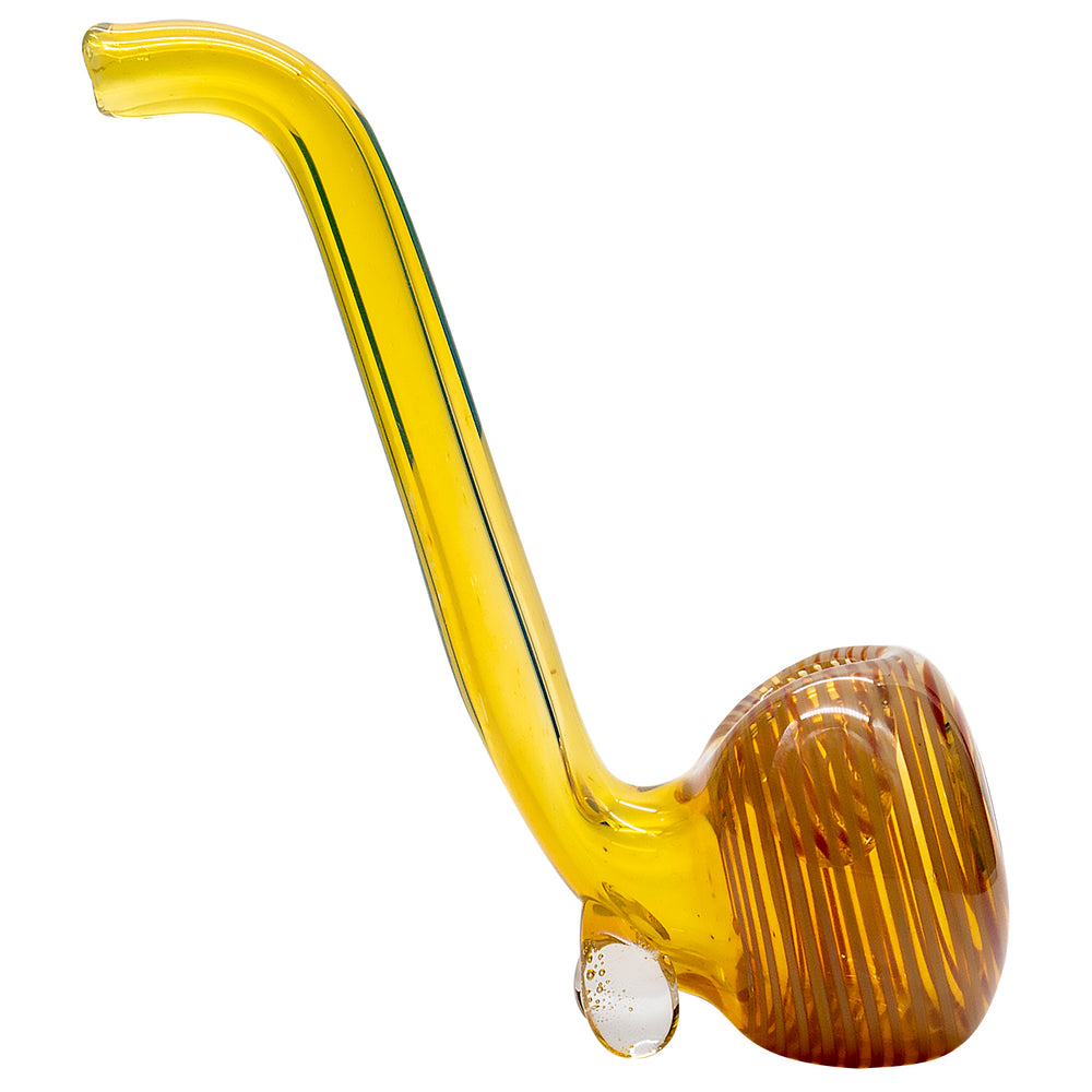 LA Pipes "Flaco" Skinny Glass Sherlock Pipe - Headshop.com