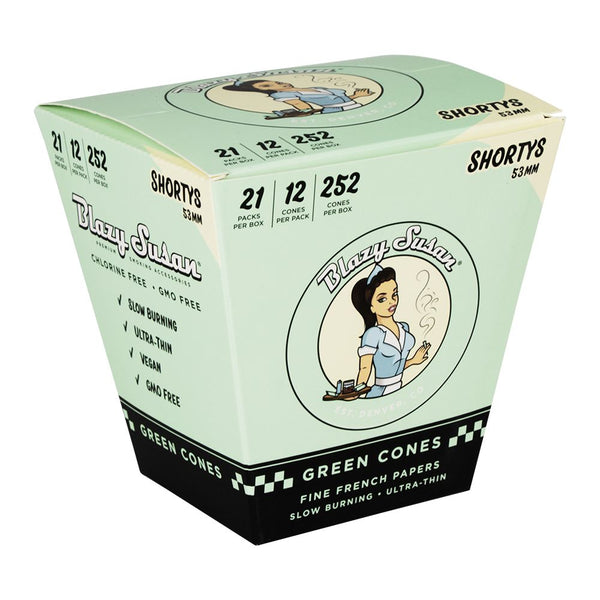 Blazy Susan Green Pre-Rolled Cones | 21ct Display Blazy Susan Green Pre-Rolled Cones | 21ct Display