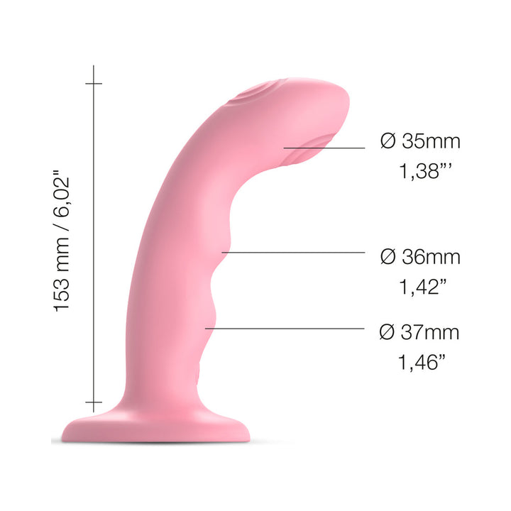 Strap-On-Me Tapping Dildo Wave Coral Pink - Headshop.com