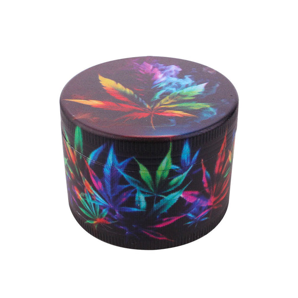 SPLASH ARTWORK HERBAL LEAF 4-PIECE GRINDER SPLASH ARTWORK HERBAL LEAF 4-PIECE GRINDER