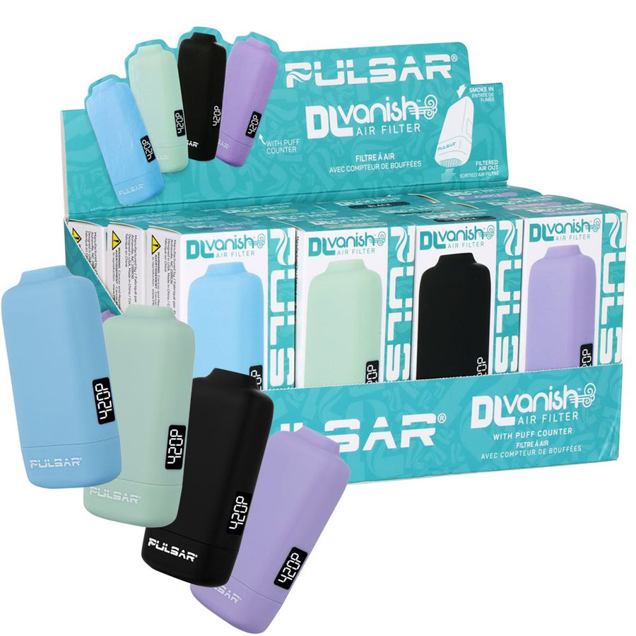 Pulsar DL Vanish Personal Air Filter with Puff Counter | 12pc - Headshop.com
