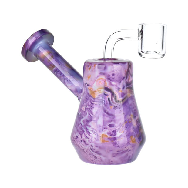 Marbled Mini Glass Dab Rig - 4" / 14mm F / Colors Vary - Headshop.com
