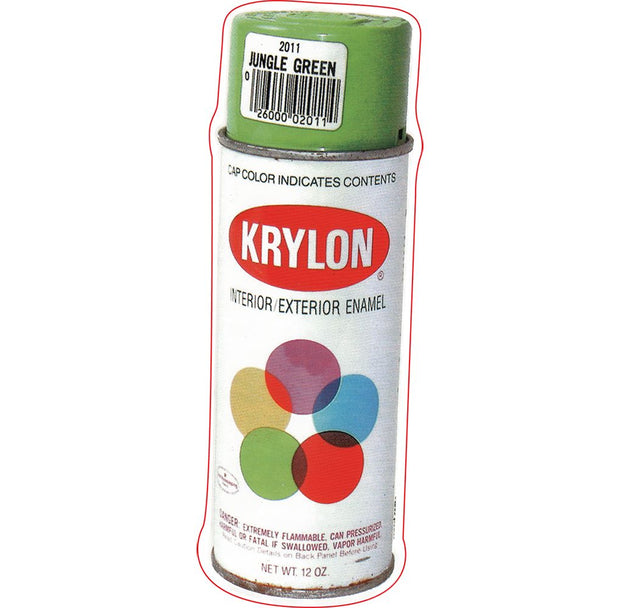 Krylon Spray Paint Can Sticker | 6.75"x2.25" - Headshop.com