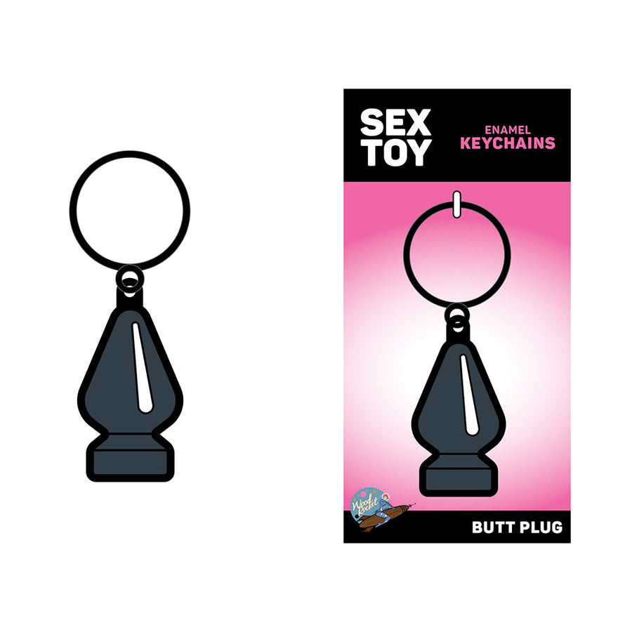 Sex Toy Keychain Gray Butt Plug - Headshop.com