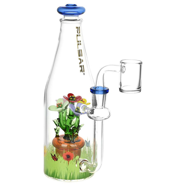 Pulsar Flower Garden Bottle Rig - 8.5" / 14mm F Pulsar Flower Garden Bottle Rig - 8.5" / 14mm F