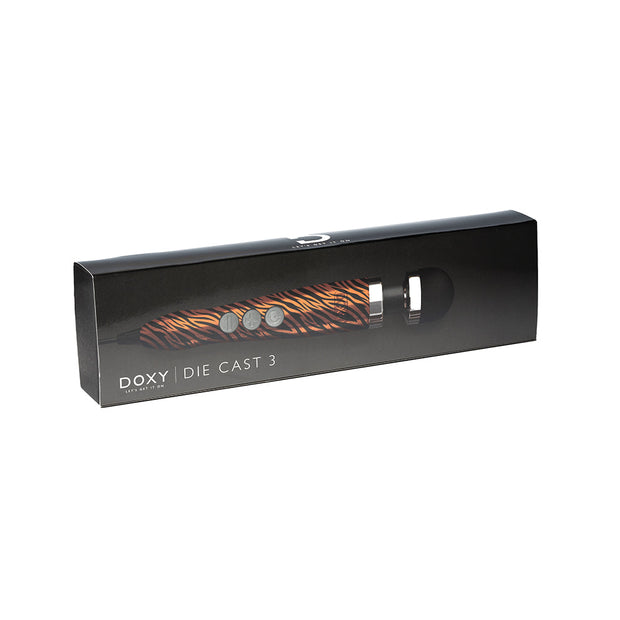 Doxy Die Cast 3 Compact Wand Vibrator Tiger - Headshop.com
