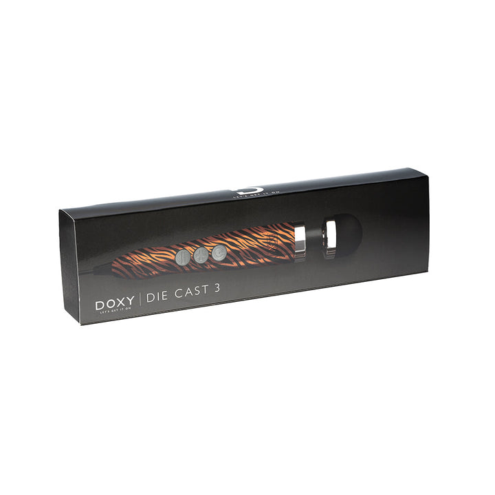 Doxy Die Cast 3 Compact Wand Vibrator Tiger - Headshop.com