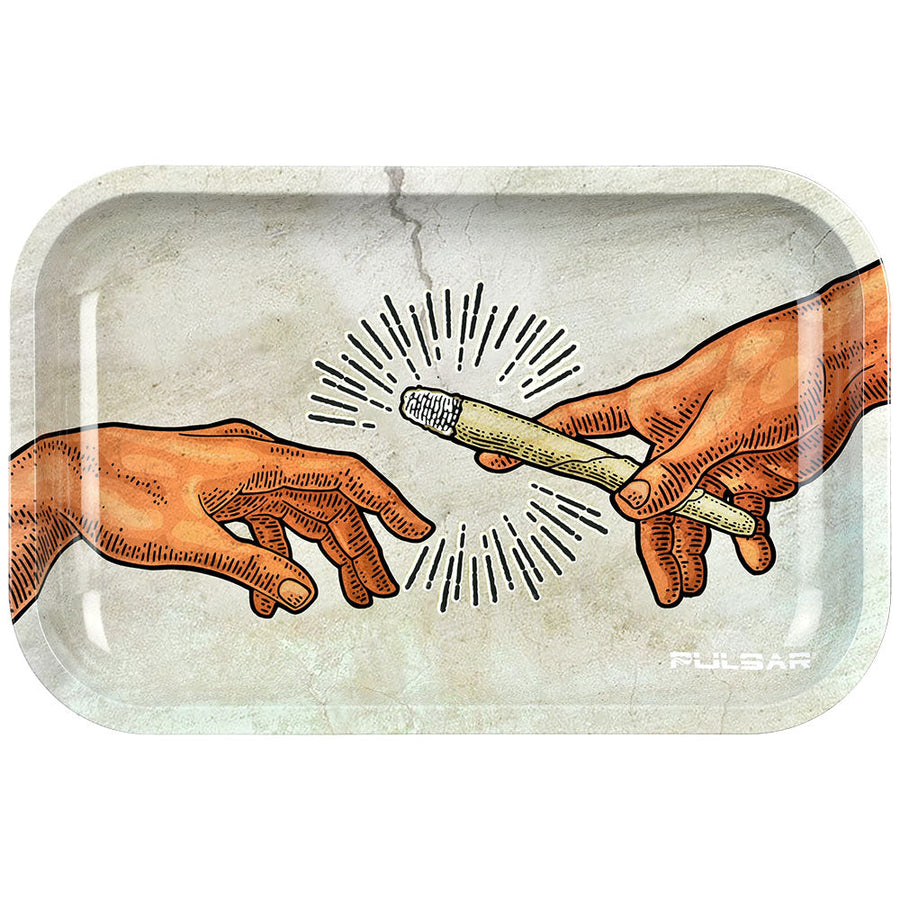 Pulsar Glow Metal Rolling Tray | Creation of Passage - Headshop.com