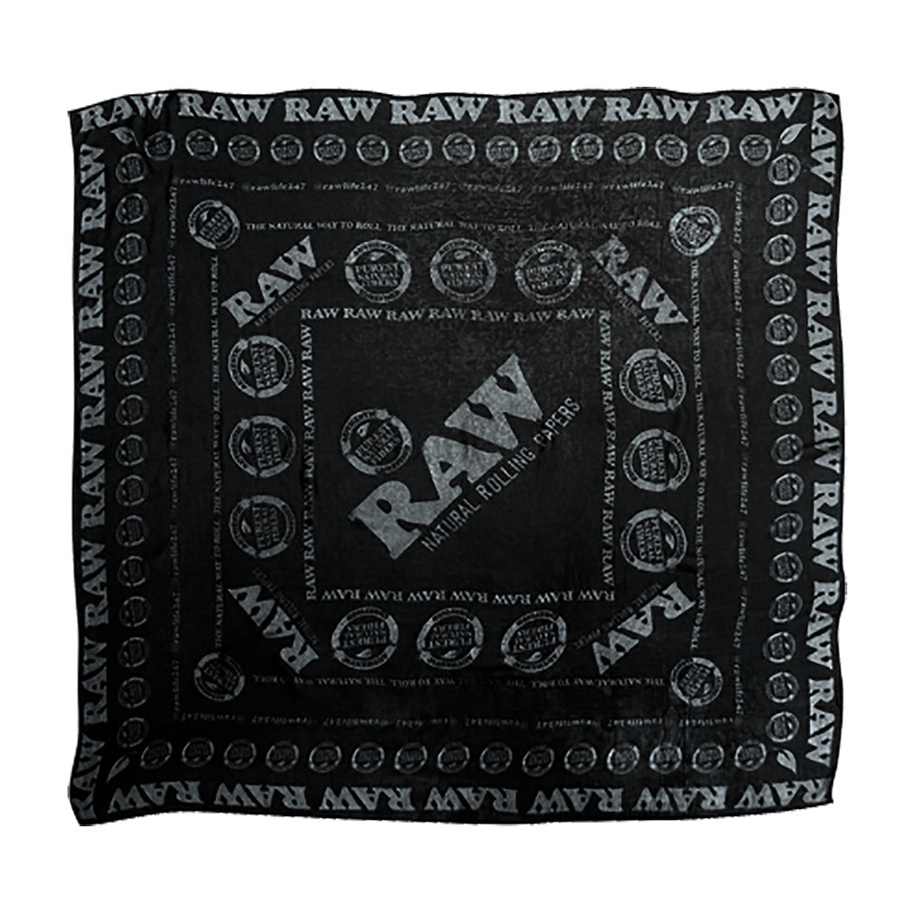 RAW Ultra Soft Vegan Fashion Scarf - Black / 46"x 46" - Headshop.com
