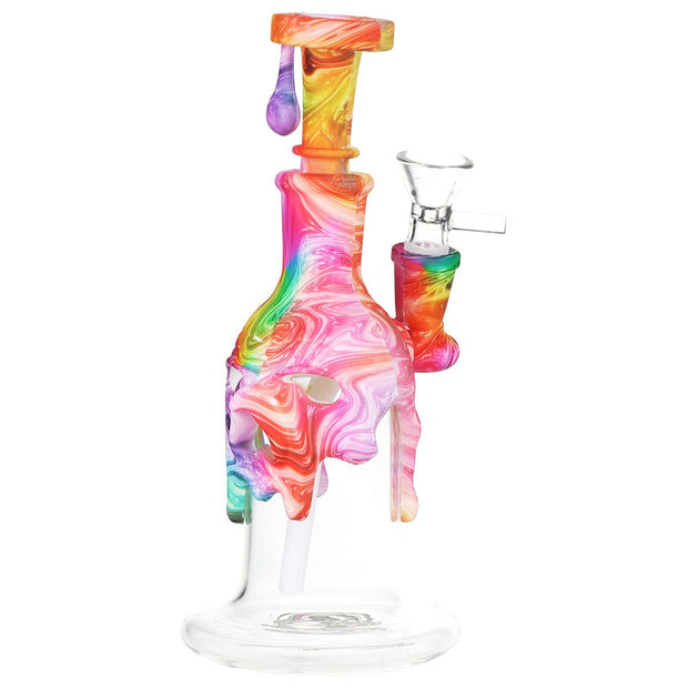 Masked Silicone & Glass Water Pipe - 7.5" / 14mm F / Designs Vary - Headshop.com