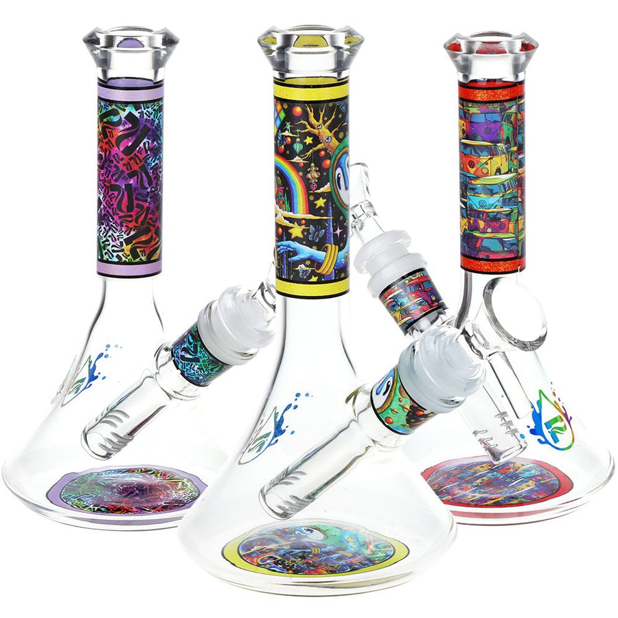 Pulsar Design Series Flared Beaker Glass Water Pipe | 6.75" | 14mm F - Headshop.com