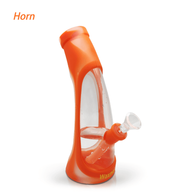 Waxmaid 8.5" Horn Silicone Glass Water Pipe - Headshop.com