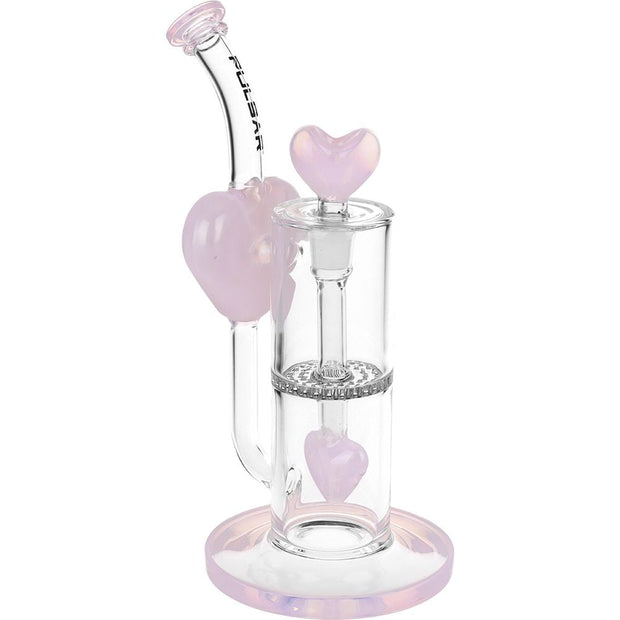 Pulsar Hearts on Hearts Recycler Water Pipe - 8.25" / 14mm F - Headshop.com