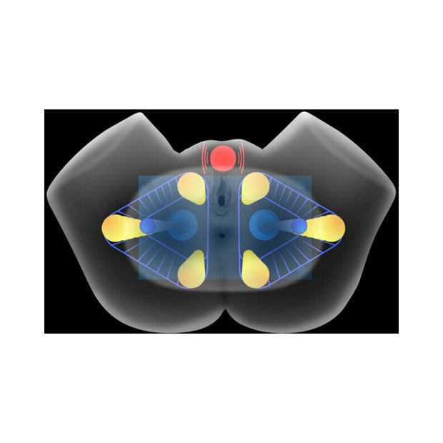 Mistress Vibrating & Squeezing Pussy & Ass Masturbator Medium - Headshop.com