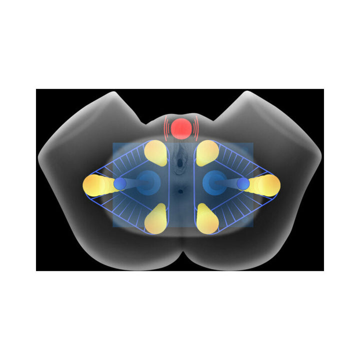 Mistress Vibrating & Squeezing Pussy & Ass Masturbator Medium - Headshop.com